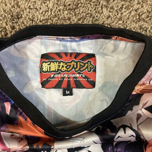 Anime Fresh Prints Drill Cartoon Collage Clothing Men’s M Shirt - Picture 3 of 8